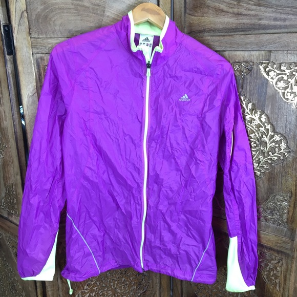 Adidas Light Weight Purple Windbreaker M - Picture 1 of 5